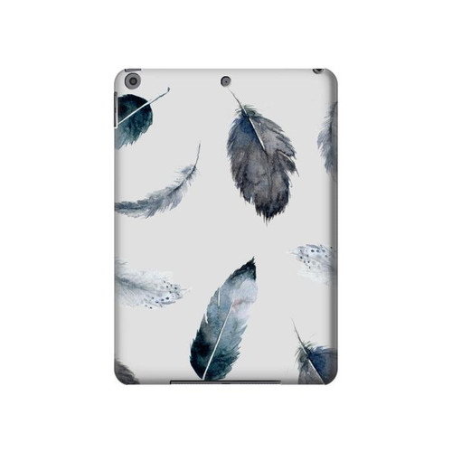 S3085 Motif de peinture Plume Etui Coque Housse pour iPad 10.2 (2021,2020,2019), iPad 9 8 7