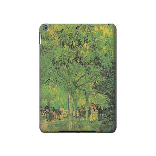 S3748 Van Gogh une ruelle dans un jardin public Etui Coque Housse pour iPad 10.2 (2021,2020,2019), iPad 9 8 7