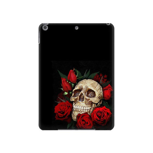 S3753 Roses de crâne gothique sombre Etui Coque Housse pour iPad 10.2 (2021,2020,2019), iPad 9 8 7