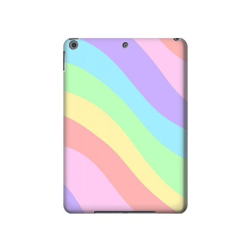 S3810 Vague d'été licorne pastel Etui Coque Housse pour iPad 10.2 (2021,2020,2019), iPad 9 8 7