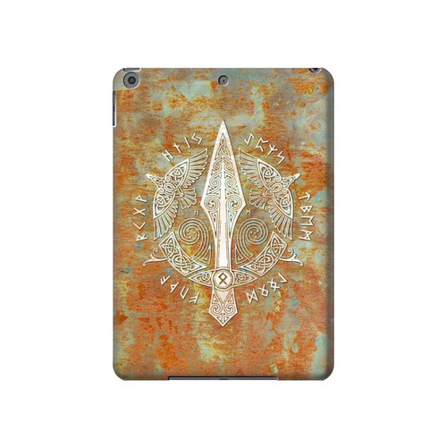 S3827 Lance Gungnir d'Odin Norse Viking Symbol Etui Coque Housse pour iPad 10.2 (2021,2020,2019), iPad 9 8 7