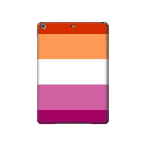 S3887 Drapeau de la fierté lesbienne Etui Coque Housse pour iPad 10.2 (2021,2020,2019), iPad 9 8 7