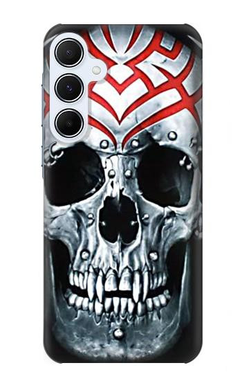S0223 crâne Tatouage Etui Coque Housse pour Samsung Galaxy A55 5G
