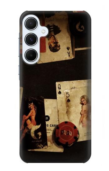 S1069 sexy Poker Etui Coque Housse pour Samsung Galaxy A55 5G
