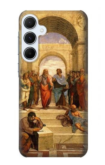 S1086 Ecole d'Athènes de Raphaël Etui Coque Housse pour Samsung Galaxy A55 5G