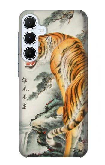 S1934 Peinture Tigre chinois Etui Coque Housse pour Samsung Galaxy A55 5G