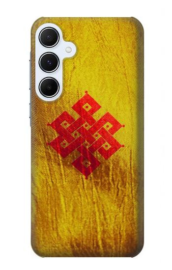 S2318 Noeud éternel méditation bouddhiste spirituelle Etui Coque Housse pour Samsung Galaxy A55 5G