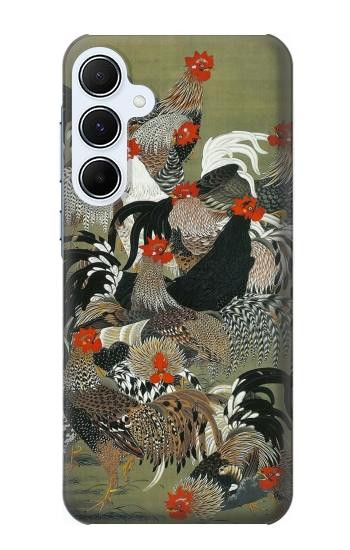 S2699 Ito Jakuchu Coq Etui Coque Housse pour Samsung Galaxy A55 5G