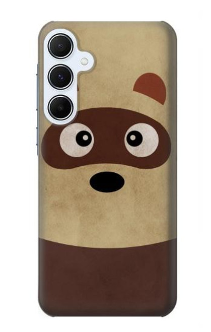 S2825 Mignon raton laveur animé Dessin Etui Coque Housse pour Samsung Galaxy A55 5G
