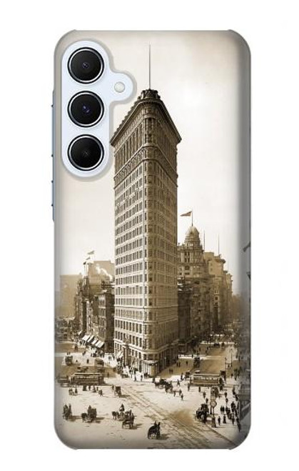 S3046 Vieux de New York Flatiron Bâtiment Etui Coque Housse pour Samsung Galaxy A55 5G
