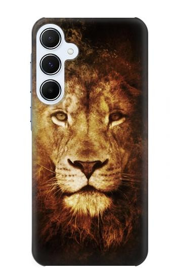 S3182 Lion Etui Coque Housse pour Samsung Galaxy A55 5G