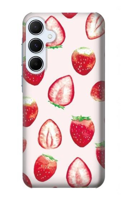 S3481 fraise Etui Coque Housse pour Samsung Galaxy A55 5G