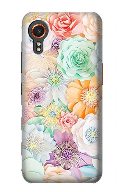 S3705 Fleur florale pastel Etui Coque Housse pour Samsung Galaxy Xcover7