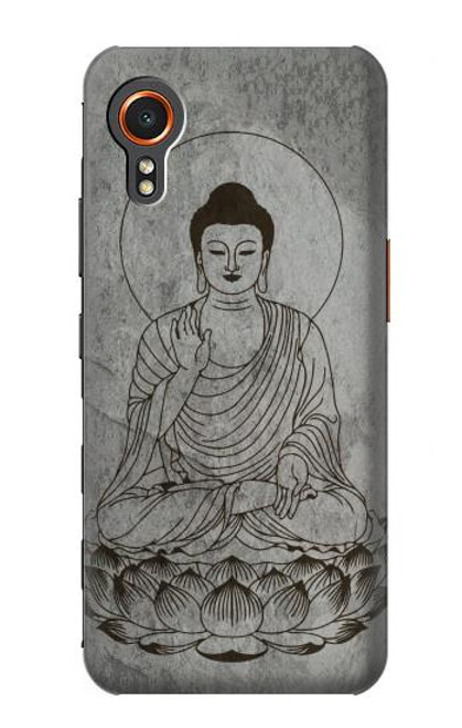 S3873 Dessin au trait Bouddha Etui Coque Housse pour Samsung Galaxy Xcover7