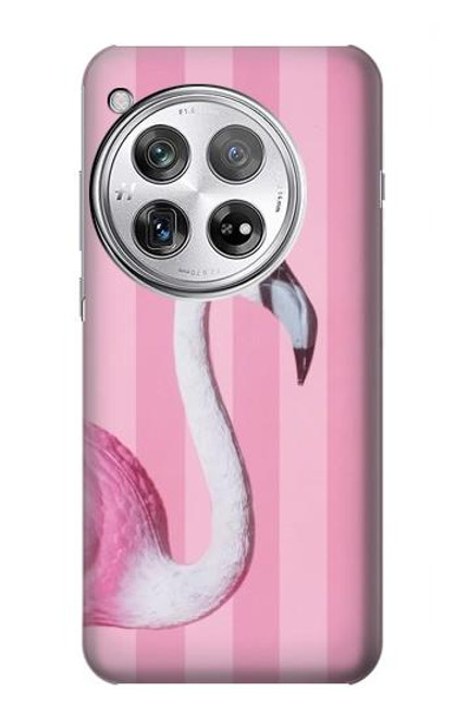 S3805 Flamant Rose Pastel Etui Coque Housse pour OnePlus 12