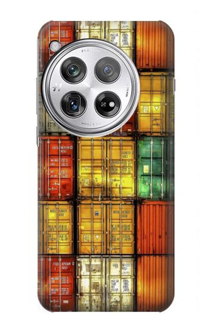 S3861 Bloc de conteneur coloré Etui Coque Housse pour OnePlus 12