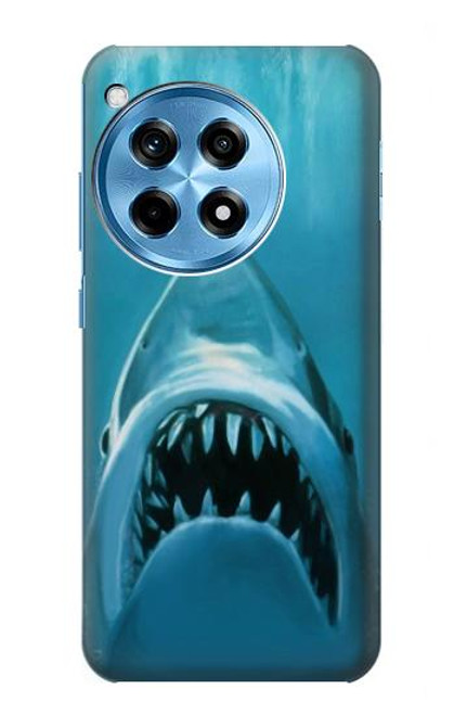 S0830 Requin blanc Etui Coque Housse pour OnePlus 12R