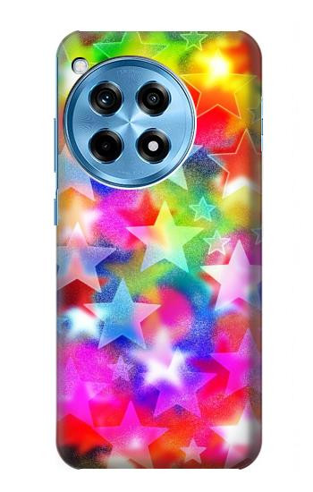 S3292 Coloré Disco étoile Etui Coque Housse pour OnePlus 12R