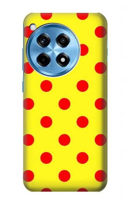 S3526 Rouge tache à pois Etui Coque Housse pour OnePlus 12R
