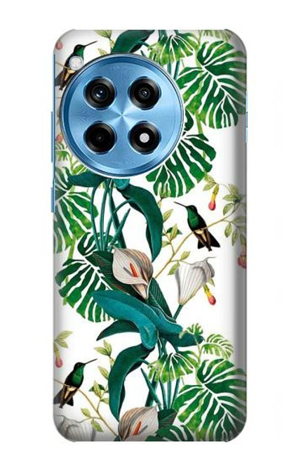 S3697 Oiseaux de la vie des feuilles Etui Coque Housse pour OnePlus 12R