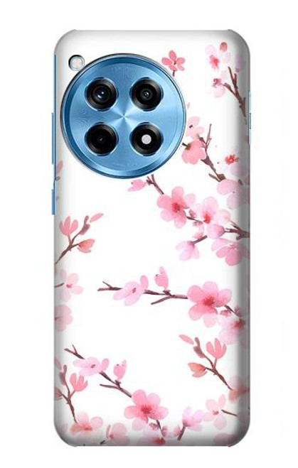S3707 Fleur de cerisier rose fleur de printemps Etui Coque Housse pour OnePlus 12R