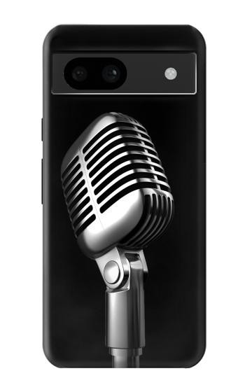 S1672 Rétro Musique Jazz Microphone Etui Coque Housse pour Google Pixel 8a