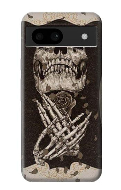 S1676 crâne Rose Etui Coque Housse pour Google Pixel 8a