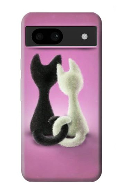 S1832 Chat d'amour Etui Coque Housse pour Google Pixel 8a