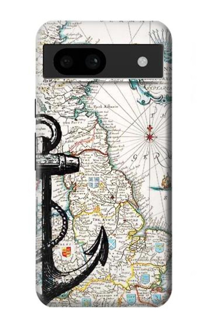 S1962 Graphique nautique Etui Coque Housse pour Google Pixel 8a