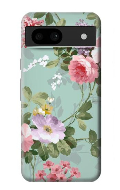 S2178 Peinture Fleur Art Floral Etui Coque Housse pour Google Pixel 8a
