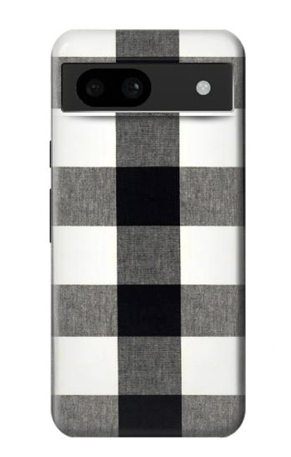 S2842 Noir et blanc Buffle motif de vérification Etui Coque Housse pour Google Pixel 8a