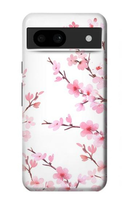 S3707 Fleur de cerisier rose fleur de printemps Etui Coque Housse pour Google Pixel 8a