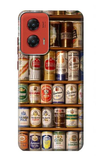 S0983 Collection de Canettes de bière Etui Coque Housse pour Motorola Moto G Stylus 5G (2024)