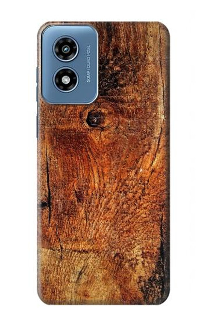S1140 Bois graphique Etui Coque Housse pour Motorola Moto G Play 4G (2024)