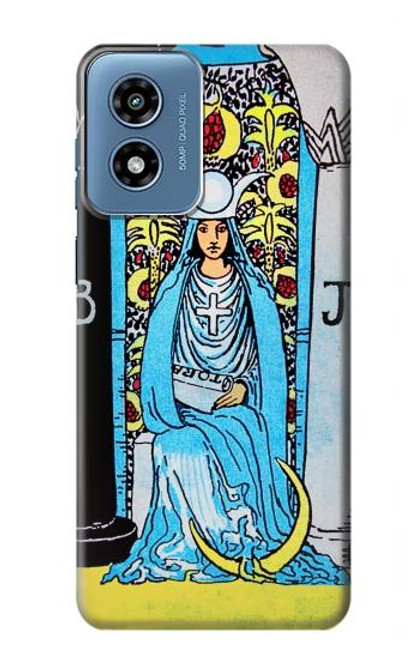 S2837 La Papesse carte de tarot Millésime Etui Coque Housse pour Motorola Moto G Play 4G (2024)