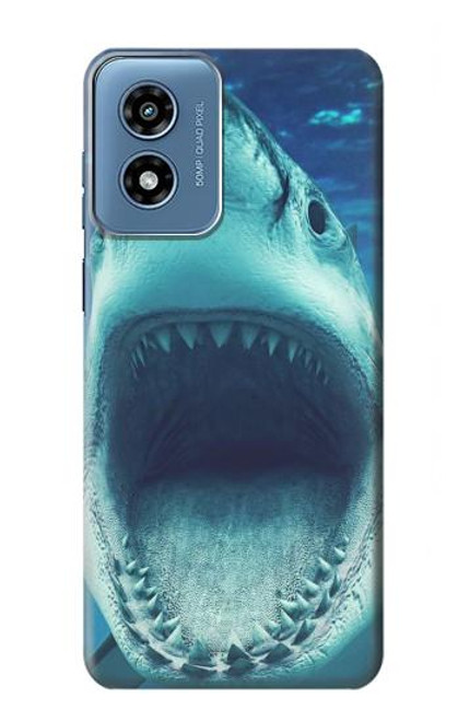 S3548 Requin-tigre Etui Coque Housse pour Motorola Moto G Play 4G (2024)