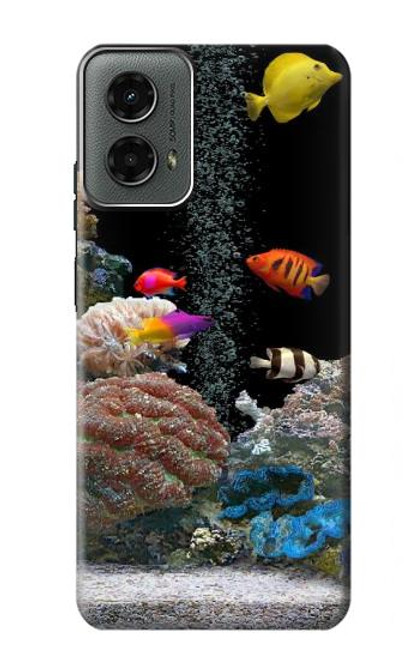 S0226 L'aquarium Etui Coque Housse pour Motorola Moto G 5G (2024)