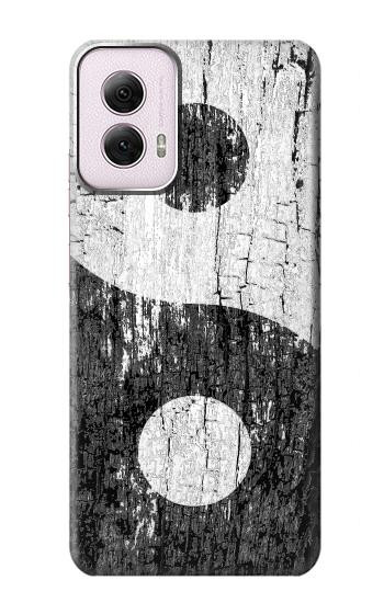S2489 Yin Yang Bois imprimé graphique Etui Coque Housse pour Motorola Moto G Power 5G (2024)