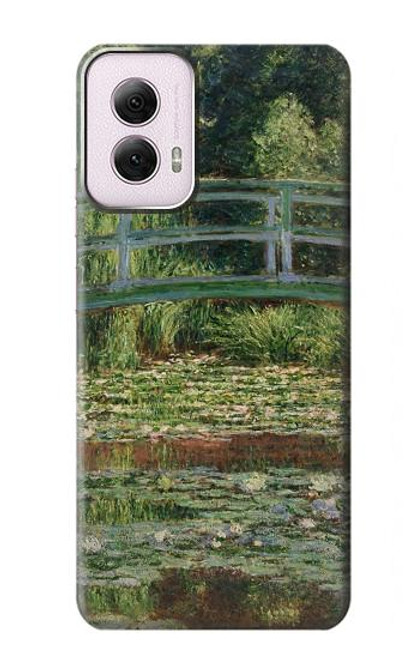 S3674 Claude Monet La passerelle japonaise et la piscine de nénuphars Etui Coque Housse pour Motorola Moto G Power 5G (2024)