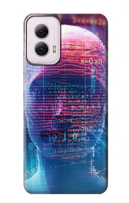 S3800 Visage humain numérique Etui Coque Housse pour Motorola Moto G Power 5G (2024)