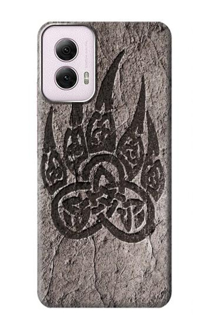 S3832 Patte d'ours nordique viking Berserkers Rock Etui Coque Housse pour Motorola Moto G Power 5G (2024)