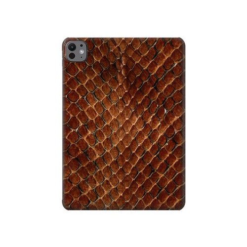 S0555 serpent Peau Etui Coque Housse pour iPad Pro 11 (2024,2025)