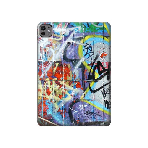 S0588 mur de graffiti Etui Coque Housse pour iPad Pro 11 (2024,2025)