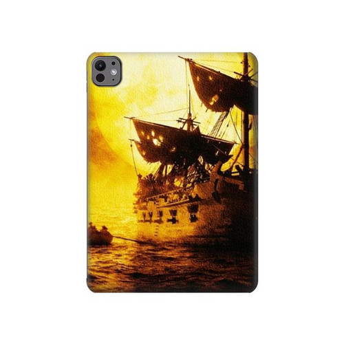 S0841 Pirates Perle noire Etui Coque Housse pour iPad Pro 11 (2024,2025)