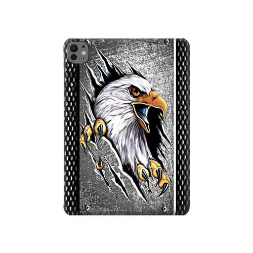 S0855 Aigle Métal Etui Coque Housse pour iPad Pro 11 (2024,2025)