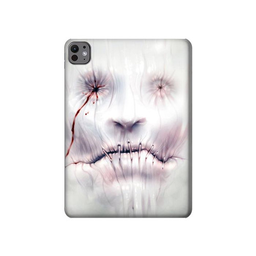 S0884 Visage d'horreur Etui Coque Housse pour iPad Pro 11 (2024,2025)
