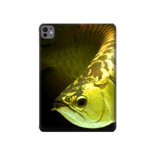 S1021 Or Arowana poissons Etui Coque Housse pour iPad Pro 11 (2024,2025)