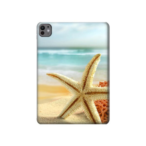 S1117 Étoiles de mer sur la plage Etui Coque Housse pour iPad Pro 11 (2024,2025)
