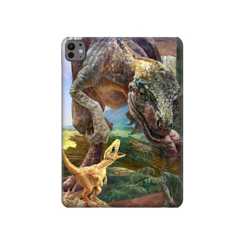 S1290 Dinosaures T-Rex Etui Coque Housse pour iPad Pro 11 (2024,2025)
