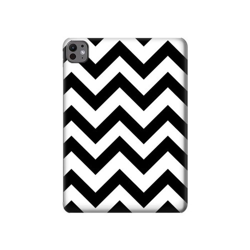 S1613 Chevron Zigzag Etui Coque Housse pour iPad Pro 11 (2024,2025)
